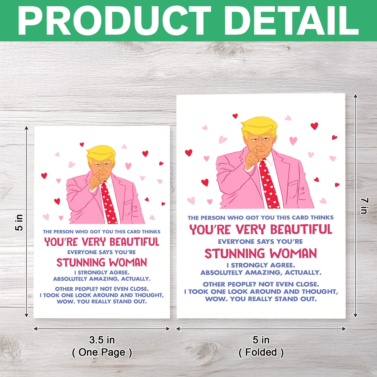Personalized The Person Who Got You This Card Thinks Trump Thankyou Card LM32 897843