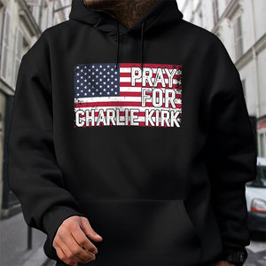 Pray For Charlie Kirk Dark Shirt HA75 64584