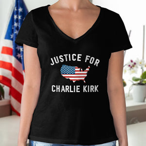 Justice For Charlie Kirk Dark Shirt LM32 65463