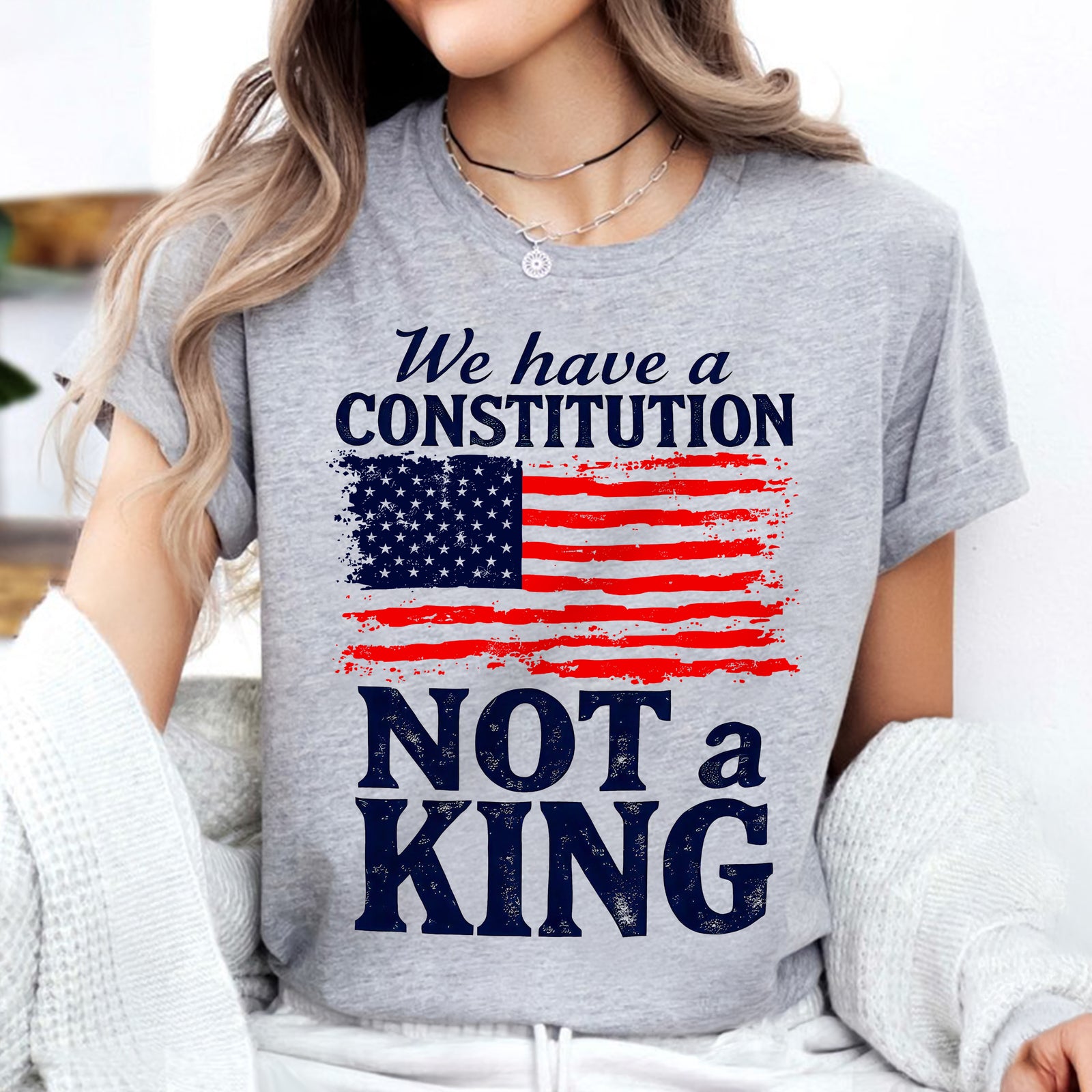 We Have A Constitution Not A King Bright Shirt