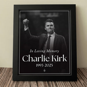 Charlie Kirk Free Speech Hero Picture Frame HO82 65804