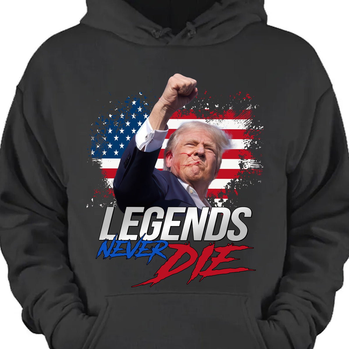 Trump Legends Never D** | Trump Fi**t 2024 Shirt Pennsylvania Rally | Shirt Dark C1116 - GOP