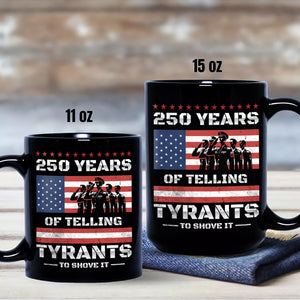 250 Years USA 250th Anniversary America Celebration Black Mug CH07 896742