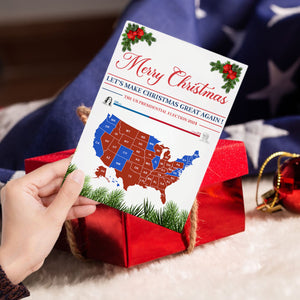 Trump Electoral Map Win 2024 Christmas Card - Election 2024 Card HO82 67104