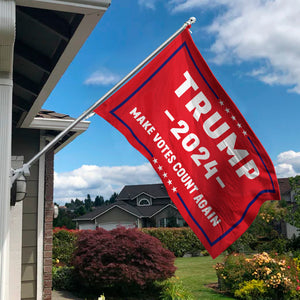 Trump 2024 Make Votes Count Again Banner Flag HA75 63412