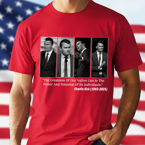 Charlie Kirk Conservative Patriot Memorial Dark Shirt LM32 65413