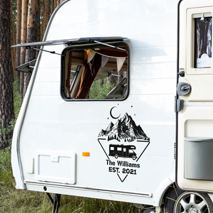 Personalized Adventure Mountain RV Decal Sticker Gift For Camping Lovers LM32 669485