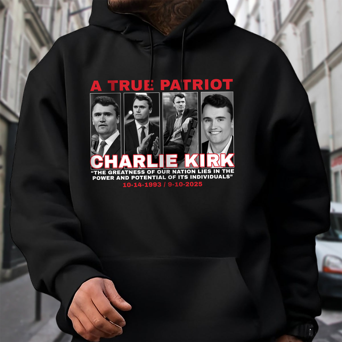 The Greatness Of Our Nation - A True Patriot Charlie Kirk Dark Shirt HO82 65798