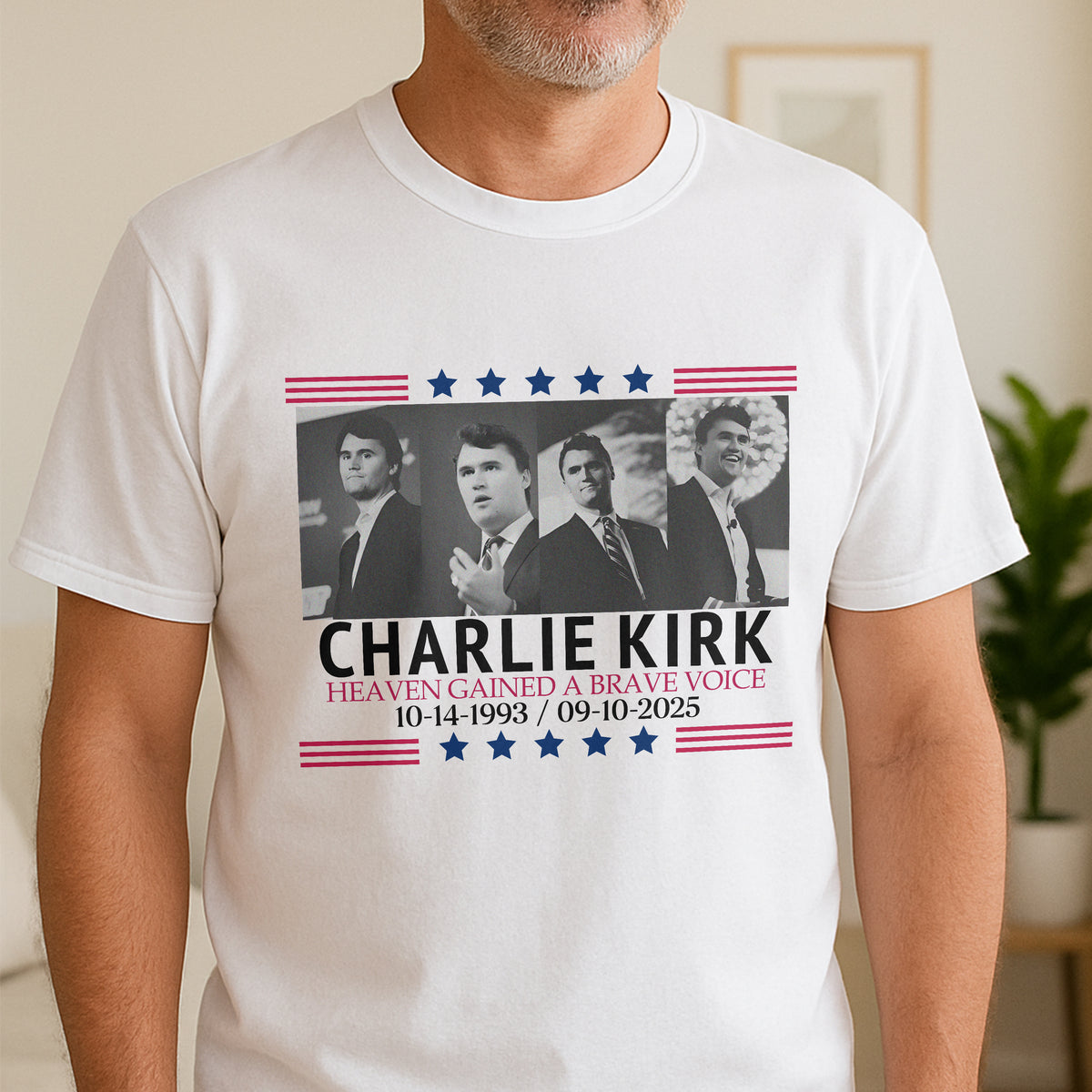 Pray For Charlie Kirk - Conservative Political Quote Bright Shirt LM32 65421