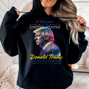 47th President of The USA Donald Trump Inauguration Day 2025 Dark Shirt CH07 67248