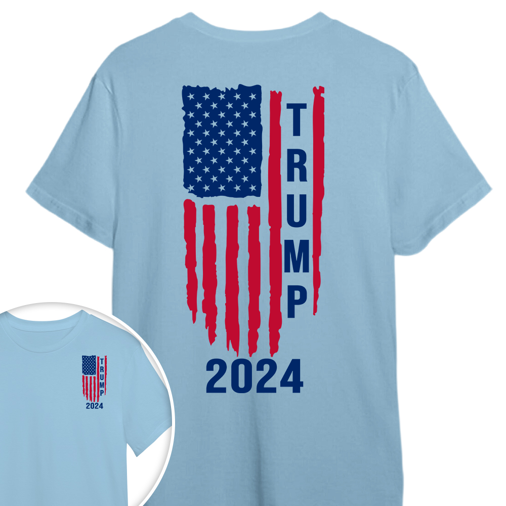 Trump 2024 With America Flag Shirt K228 62431