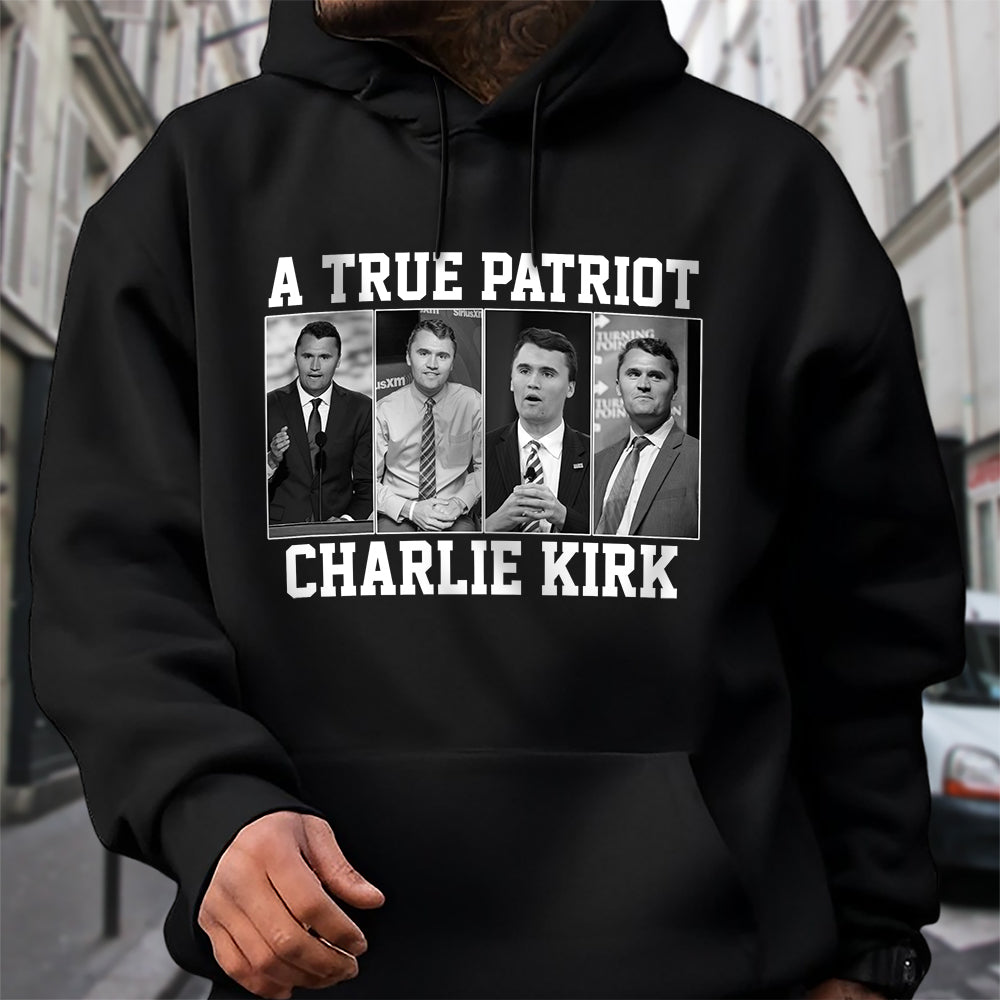A True Patriot Charlie Kirk Dark Shirt HA75 64596