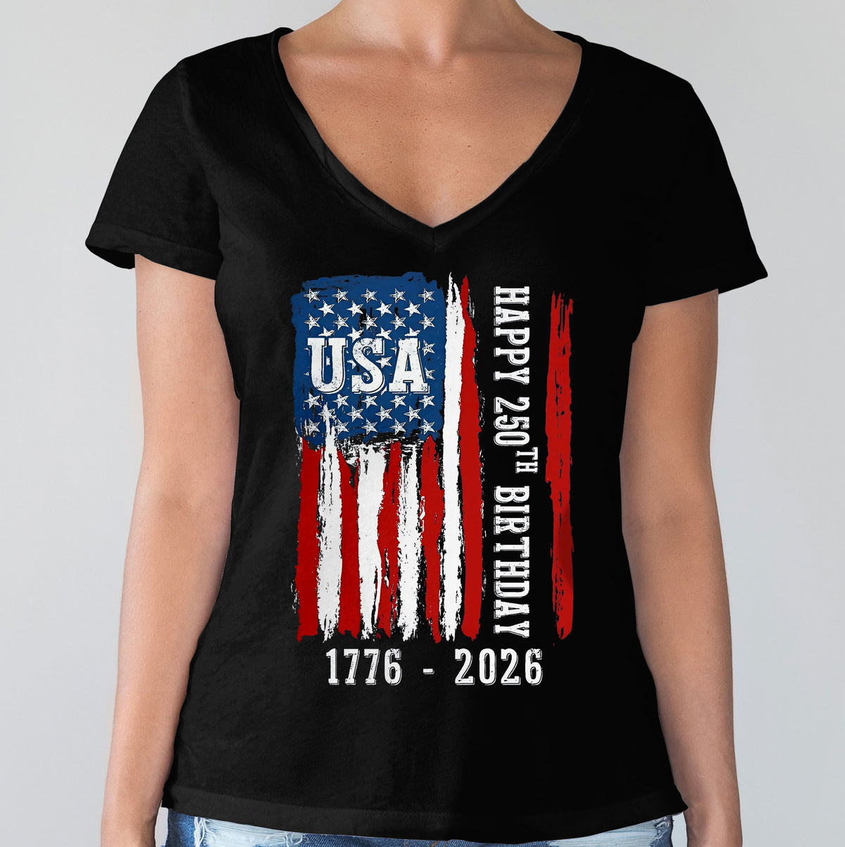 Happy 250th Birthday America Flag Bright Shirt LM32 895283