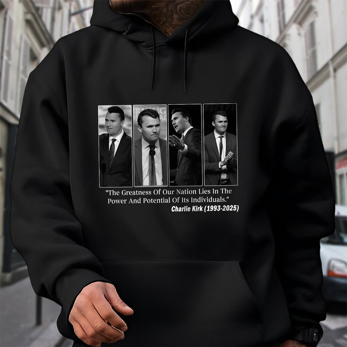 Charlie Kirk Conservative Patriot Memorial Dark Shirt LM32 65413