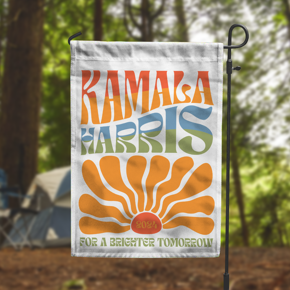 Kamala Harris For A Brighter Tomorrow Vintage Boho Garden Flag HA75 63480