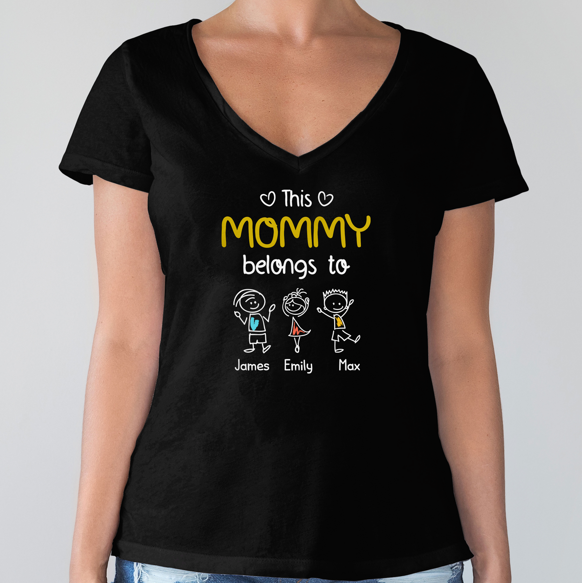 This Grandpa Belongs To Us Personalized Dark Shirt HA75 897208