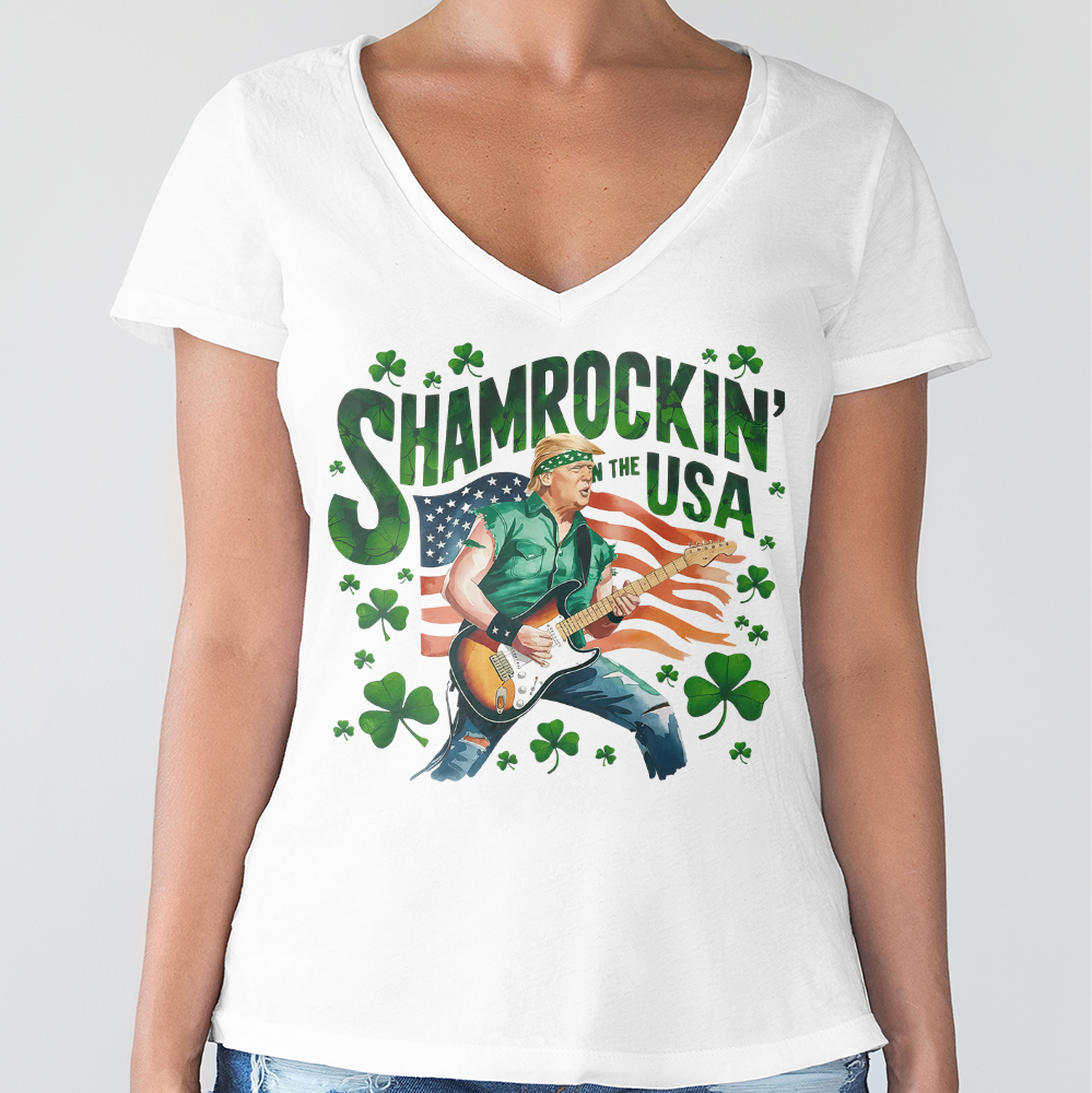 Shamrockin’ The Usa Trump ST. Patrick’s Day Bright Shirt CH07 67328