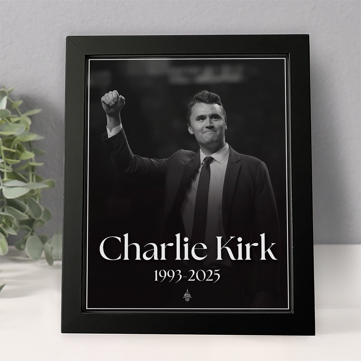 Pray For Charlie Kirk 1993 - 2025 Memorial Picture Frame TH10 64435