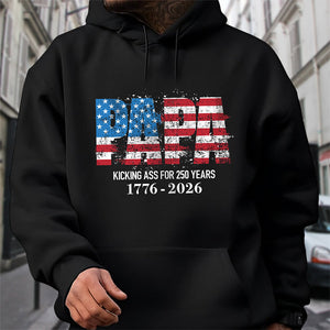 Kicking Ass For 250 Years Of Freedom Patriot Dark Shirt LM32 895157