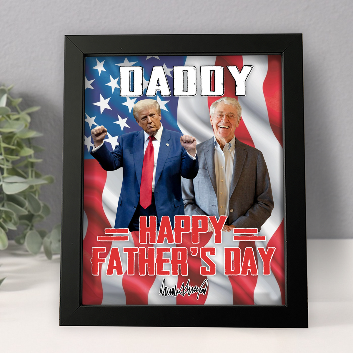 Custom Photo Trump Mom Happy Mother's Day Picture Frame LM32 65313