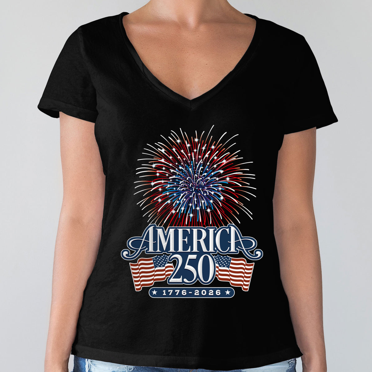 America 250 Firework Front Shirt TH10 894637