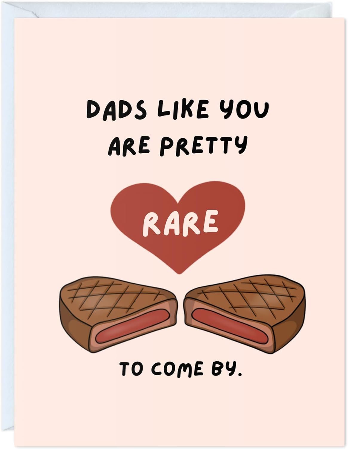 Fathers Day Card for Dad Birthday, Anniversary Husband Him Grandpa Grandfather Stepdad Stepfather, Birthday Thank You Kawaii Greeting Card (Thanks for Feeding Me ...)