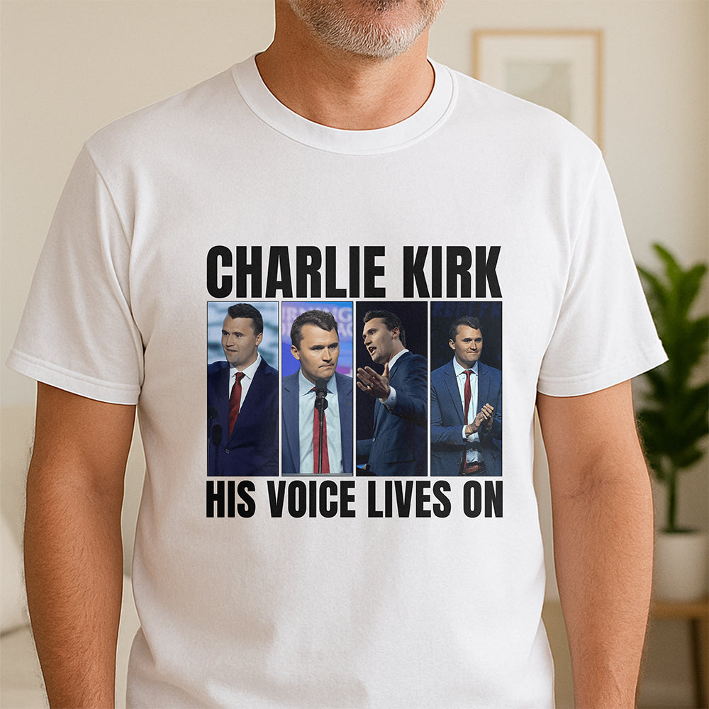 Charlie Kirk His Voice Lives On Bright Shirt HO82 65898