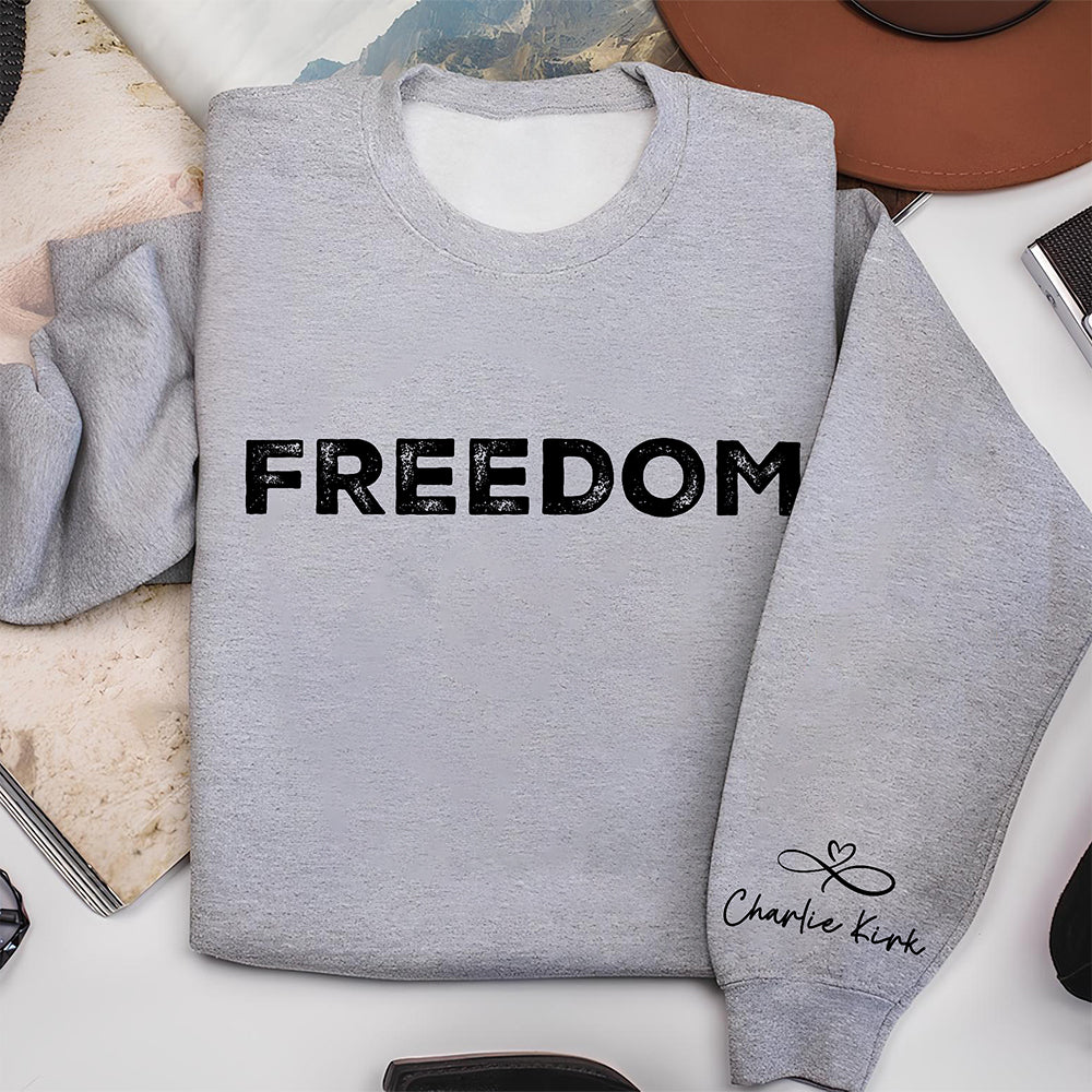Charlie Kirk Freedom Sleeve Sweatshirt HA75 64566