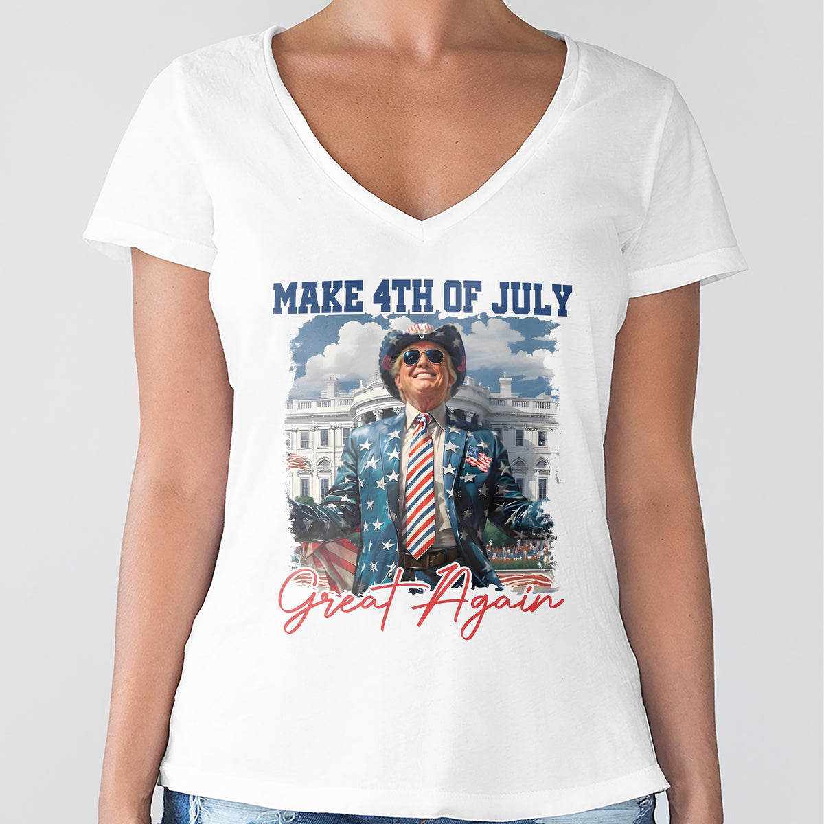 Funny Trump Happy Independence Day Bright Shirt LM32 65377