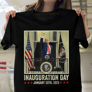 President Donald Trump Inauguration Day 2025 Memorabilia  Dark Shirt HO82 65642