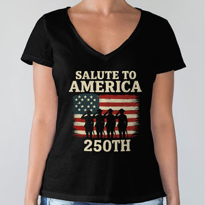 Salute To America 250th Veteran Dark Shirt Happy America 250 Gifts CH07 896690