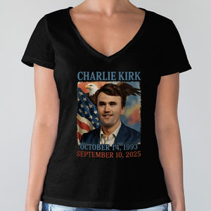 Pray for Charlie Kirk Dark Shirt HA75 64554