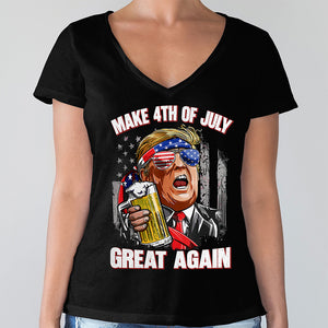 Trump Cheers Make 4th Of July Great Again Dark Shirt LM32 65371