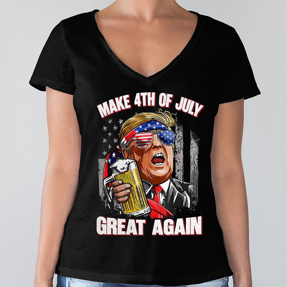 Trump Cheers Make 4th Of July Great Again Dark Shirt LM32 65371
