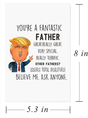 Funny Father'S Day Card,Trump Father,Dad Birthday,Humorous Greeting Cards