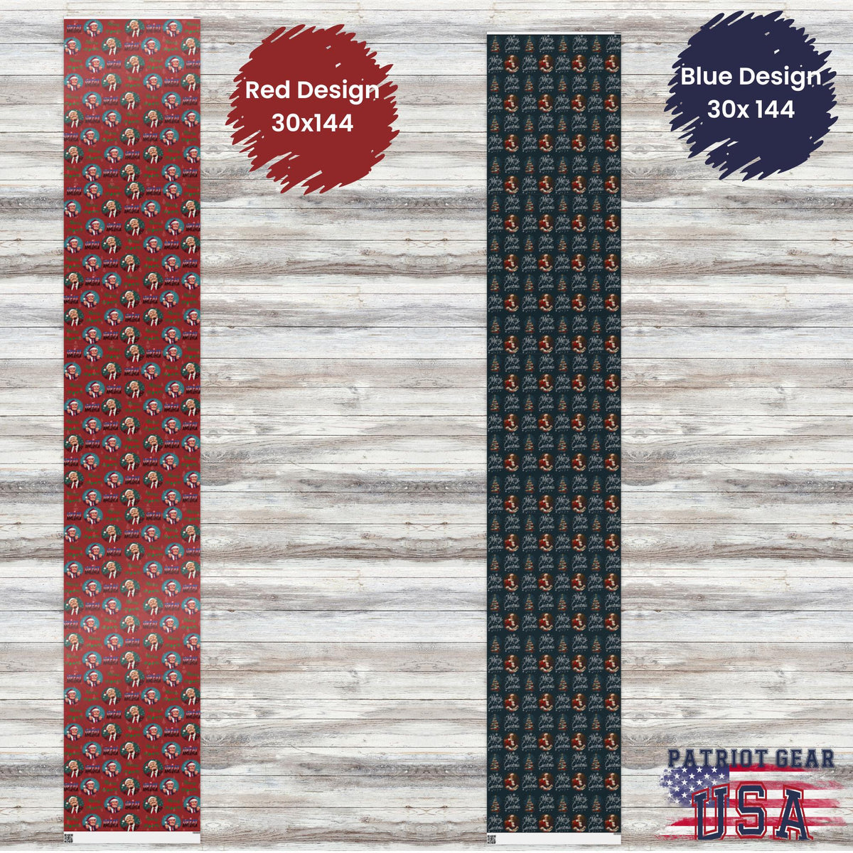 Donald Trump Christmas Wrapping Paper 2Designs & 3Sizes Trump Wins 2025 Christmas Will Be Great Again Christmas Gift Wrap MAGA Gift Paper