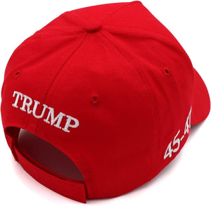 Trump 2024 45-47 MAGA Hat Make America Great Again Donald Trump Slogan with USA Flag Baseball Cap