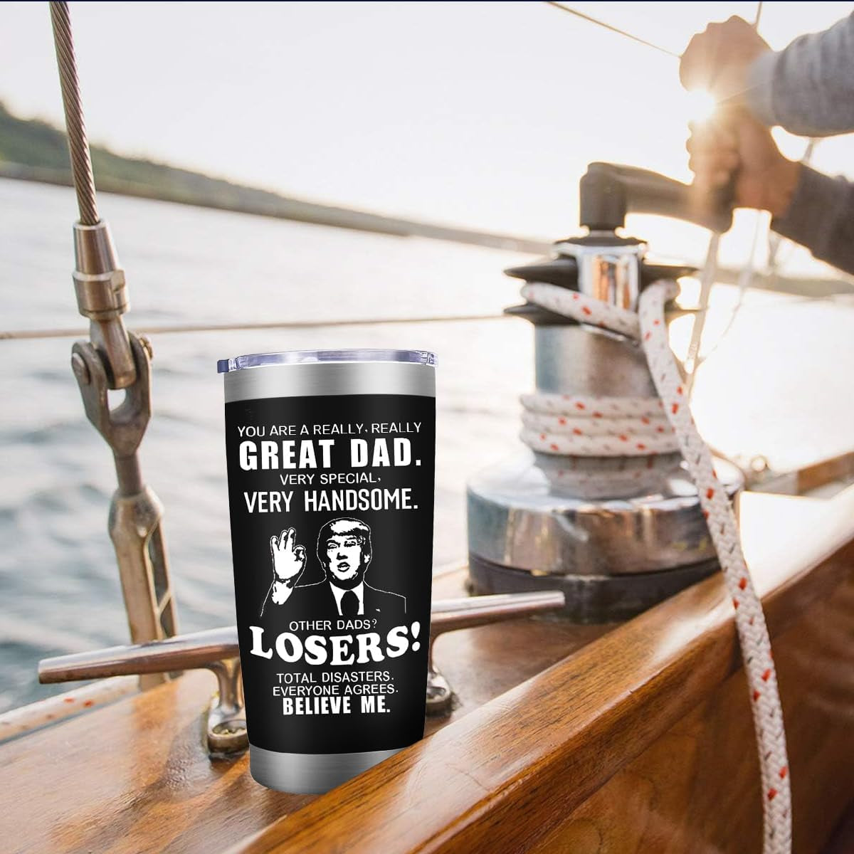 Fathers Day Dad Gifts from Daughter Son,Dad Birthday Gifts,Fathers Day Birthday Gifts for Men Dad Papa Grandpa Uncle Stepdad,20 Oz Tumbler Mug Black