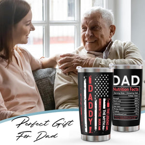 Fathers Day Dad Gifts from Daughter Son Wife, Gifts for Dad Stepdad Father in Law Him Husband New Dad Daddy Grandpa Uncle, Birthday Christmas Anniversary Father'S Day Presents - 20 Oz Tumbler