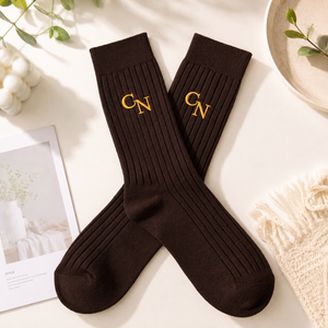 Custom Monogrammed Initial Men's Embroidered Socks, Groomsman, Dress Socks LM32 669535