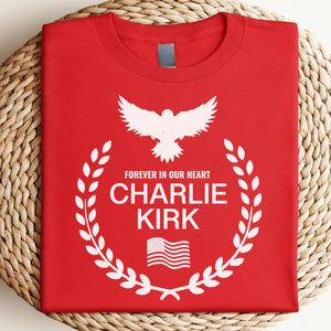 Justice for Charlie Kirk - Prayers Up for Charlie Memorial Dark Shirt LM32 65623