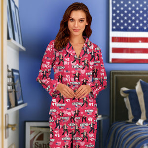 Trump 45 47 Dancing Trump Valentine's Day Gift Pajamas HA75 64252