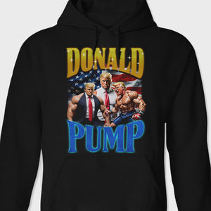 Donald Pump Signature With Retro Style Dark Shirt TA29 62468