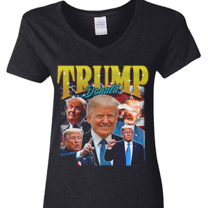 Donald Trump Homage With Retro Style Dark Shirt TA29 62458