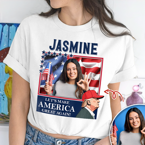 Custom Photo Let's Make America Great Again Trump Shirt HA75 62718