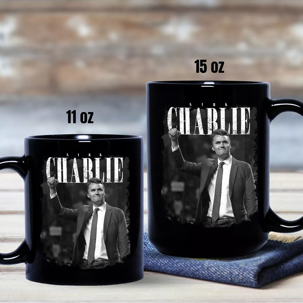 Charlie Kirk, Great American Patriot 1993 - 2025 Black Mug LM32 65581