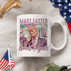 Donal Trump Make Easter Great Again White Mug LM32 65305