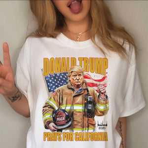 Donald Trump Prays for California Bright Shirt California Strong 2025 Shirt CH07 67282