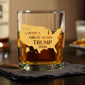 Trump Will Protect America's Legacy in 2024 – Make America Great Again Whisky Glass HA75 63775