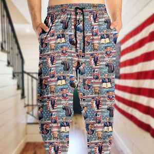 Trump Cartoon Funny MAGA Christmas Gift Sweatpants LM32 63967